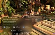 Use the hunter kit to craft the potion. (Image via Sony)